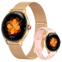 Sytifro H03 Smartwatch Damen, 3D-Kugelglas, AMOLED Always-On, 300 mAh (7 Tage) Smartwatch (1.32" cm) Zwei Armbänder, Ultra High Quality Exquisite Damenuhr. Bluetooth 5.3 Sport uhr, IP67 wasserdicht Fitness Tracker Damen. Gesundheits Uhr mit Schrittzähler, Herzfrequenz und Blutsauerstoff, Schlafüberwachung, Herzfrequenz, Schlafüberwachung, 2 Jahre Garantie, verfügbar für Android 4.4+ / iOS 10.0+ goldfarben