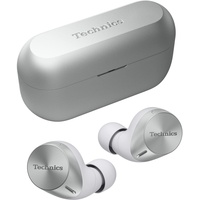 Technics EAH-AZ60M2ES kabellose Ohrhörer mit Noise Cancelling, Multipoint Bluetooth 3 Geräte, komfortable In-Ear-Kopfhörer Kabelloses Laden, Silber.