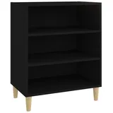 vidaXL Sideboard Schwarz 57x35x70 cm Holzwerkstoff