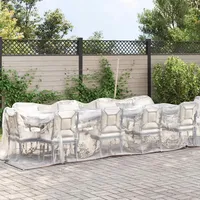 VidaXL Transparente Plane mit Ösen 2x10 m Polyethylen