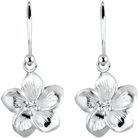 Elli Ohrhänger Frangipani Blüte weiß 925 Silber onesize