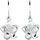Elli Ohrhänger Frangipani Blüte weiß 925 Silber onesize