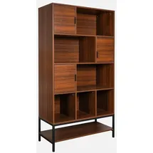 sweeek - Regal Nussbaumholzdekor 9 Fächer