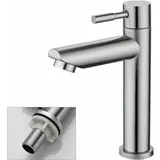 Mumu - Badezimmer-Wasserhahn, nur Kaltwasser, Waschbecken-Wasserhahn, langlebige Kupfer-Chrom-Oberfläche, Handwasch-Wasserhahn, abnehmbare