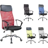 Mobili Rebecca Bürosessel, Rot Schwarz, Textil, 59x123x58 cm, Arbeitszimmer, Bürostühle, Drehstühle