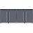 Westmann Mülltonnenbox Pedura 4 265 x 80 x 116 cm anthrazit