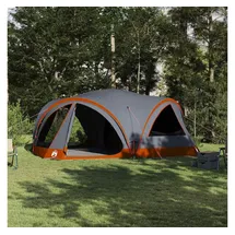 vidaXL Familienzelt Grau/Orange