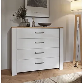 Forte Kommode Bohol 101,4 x 87 x 42 cm Schwarz