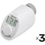 eqiva Heizkörper-Thermostatkopf mit Bluetooth, 3 Stück