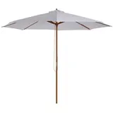 Outsunny Sonnenschirm 300 x 300 cm Creme