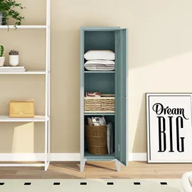 [en.casa] Einzelspind Kurikka 137 x 38 x 38 cm Graublau