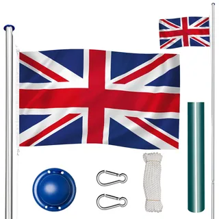 Tectake Aluminium, Fahnenmast höhenverstellbar - UK