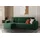 Fun Möbel Ecksofa Schlafsofa Sofa MARIS Stoff Grün Ottomane Links - Grün