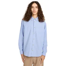 Element Button Down Regular Oxford Langarmhemd Blau S