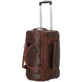 GREENBURRY Rugged 2 Rollen Reisetasche Leder 53 cm braun