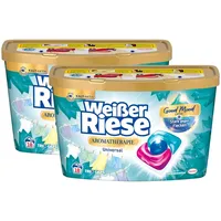 Weißer Riese Universal Trio-Caps Aromatherapie Floral Sensation 36 WL (2 x 18 Wäschen), Waschmittel mit Lotus, Vollwaschmittel mit intensivem Dufterlebnis