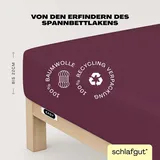 schlafgut Easy Jersey 120 x 200 - 130 x 200 cm purple deep