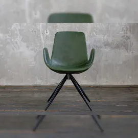 KAWOLA Stuhl QUEN Kunstleder grün