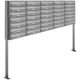 AL Briefkastensysteme Standbriefkasten 34 Fach Silber
