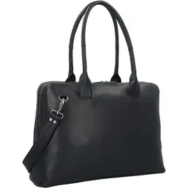 Plevier Canton Schultertasche Leder Black