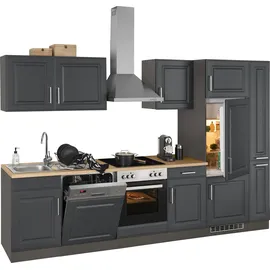 kochstation KS-Stockholm Küchenzeile 310 x 60 x 0 cm grau