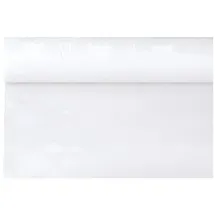 Papstar Papiertischtuch mit Damastprägung 6 m x 1,2 m Weiß