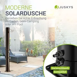 Juskys Solardusche Victoria schwarz 35 l