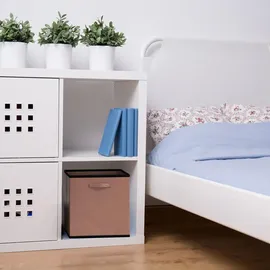 Intirilife Aufbewahrungs-Stoffbox 26,7 x 26,7 x 28 cm 6-tlg. braun