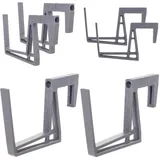 Kadax Balkonkastenhalter Kunststoff Anthrazit 2-er Set