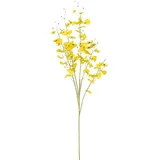 Künstliche Orchidee Für Die Vase, Bodenorchidee, Kunstblume, Gelb-weiße Orchidee, Zimmerorchidee, Dekorative Orchidee, Künstliche Pflanze, Natürliche Orchidee, 92 Cm