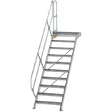 Günzburger MUNK Aluminium-Treppe Plattform 45° 10 Stufen