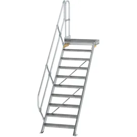 Günzburger MUNK Aluminium-Treppe Plattform 45° 10 Stufen