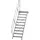 Günzburger MUNK Aluminium-Treppe Plattform 45° 10 Stufen