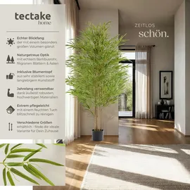 Tectake Künstlicher Bambusbaum Bambosa, realistische Textur - 180 cm,