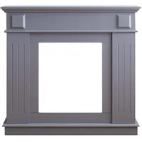 Mobili Rebecca Kaminumrandung Holzwerkstoff 100 x 109 x 26 cm Grau