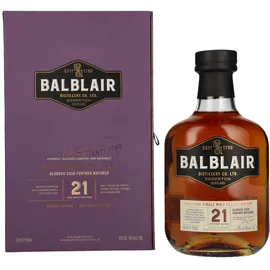 Balblair 21 Jahre Single Malt Scotch 46,0% vol 0,7 l Geschenkverpackung