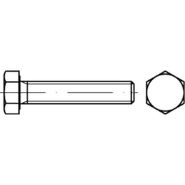 Industrial Quality Supplies Sechskantschraube DIN 933 M24 x 100 10,9 10 Stück