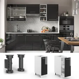 Vicco Apothekerschrank Fame-Line 30 x 51,5 x 81,5 cm Anthrazit Hochglanz