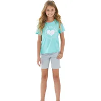 Buffalo Pyjama in mint-grau-meliert | Gr.: 170/176