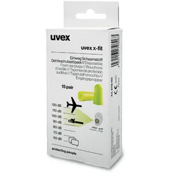 UVEX Arbeitsschutz 2112133, Wiederverwendbarer Ohrstöpsel, im Ohr, Grün, Kabello