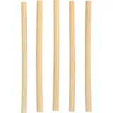 Bio-Strohhalm aus Schilf / Ø 7 mm x 15 cm - Papstar Pure (100 Stk) - 1 Packung = 100 Stk