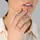 Glanzstücke München Ring Sterne Sterling Silber Zirkonia in roségold, | Gr.: 60