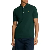 Lyle & Scott Poloshirt Basic Herren, Pique Baumwolle grün