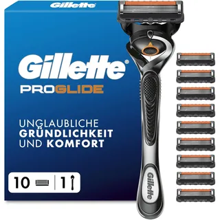 Gillette Fusion5 Proglide Rasierer + 10 Klingen