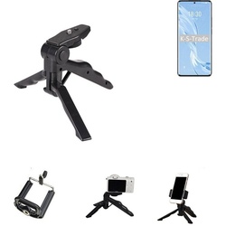 K-S-Trade Smartphone-Halterung, (Stativ Tisch-Ständer Dreibein Handy-Stativ Ständer kompatibel mit Meizu 18 Pro Mini-Stativ Smartphone Tripod Handy-Stativ aus Plastik schwarz (1x)