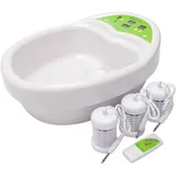 Royal Spa Fuß-Elektrolyse-Bad mit Fernbedienung I Ion Cleanser Fuß-Bad Komplett-Set I Ionen-Fußbad I Fuß-Pflege-Becken-Set I electrolysis Footspa Bath with remote I Foot Bath Ionic Cleanser