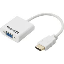 Sandberg HDMI to VGA Converter VGA (D-Sub) HDMI Typ A (Standard) Weiß