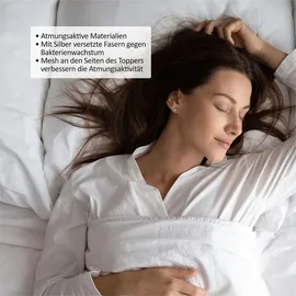 Genius eazzzy Topper Premium Cube Advance 90 x 200 cm weiß