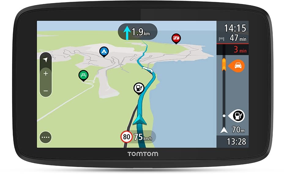 TomTom Camping Navi GO Camper Tour (6 Zoll Display, Sonderziele für Wohnmobil- und Wohnwagen, Updates über Wi-Fi, Stauvermeidung dank TomTom Traffic, Karten-Updates Europa)