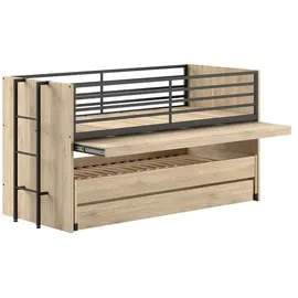 Vipack Halbhochbett SAM 90 x 200 cm Eiche braun